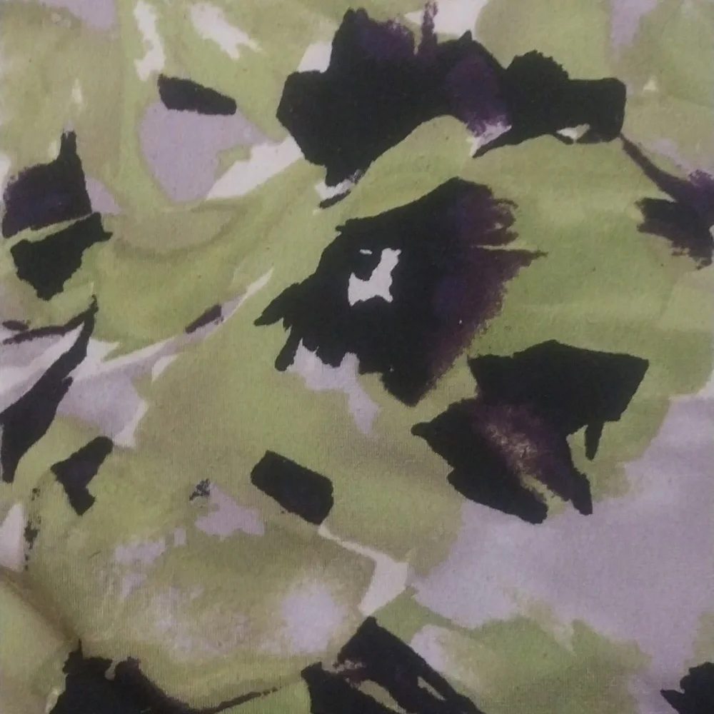 Black and Green Floral Midi Dress Size 10 - Picture 9 of 9